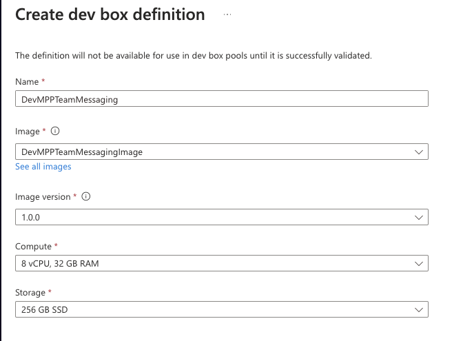 Dev Box Definition